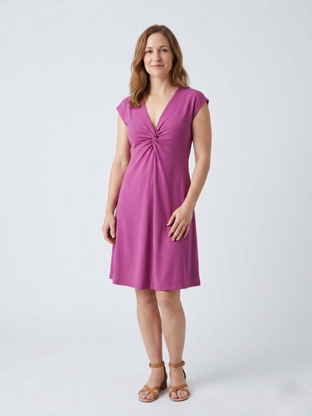 090 PATAGONIA Women’s Bandha Sleeveless V-Neck Dress - Pink, Large
